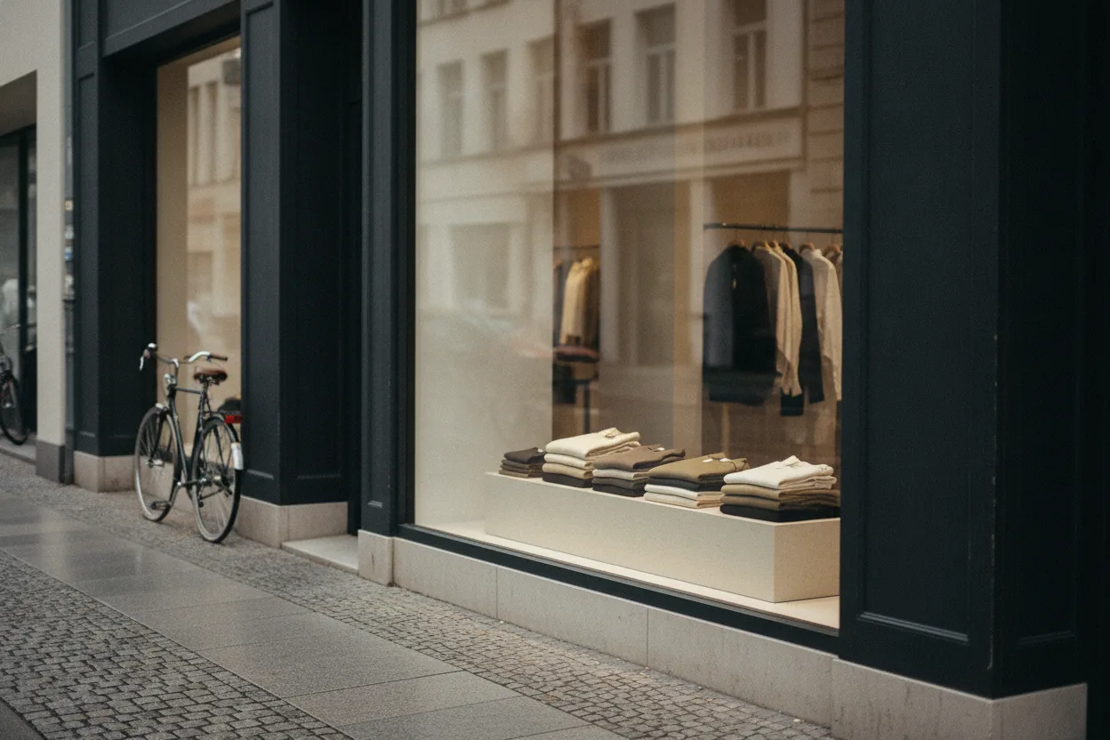Berlin showroom — Oranienstraße shopfront