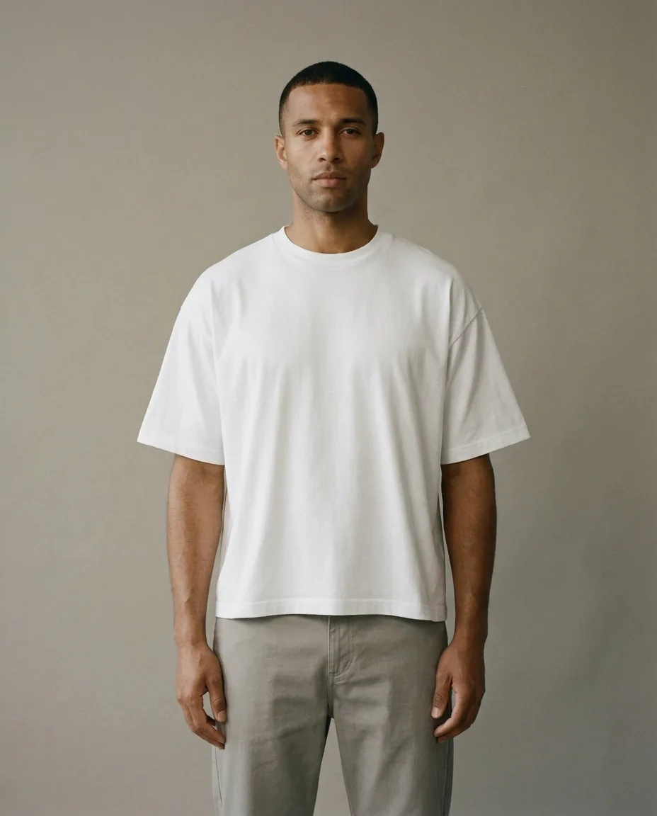 Boxy T-Shirt 200 — On model (1)